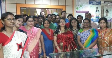 Students on Puja Day